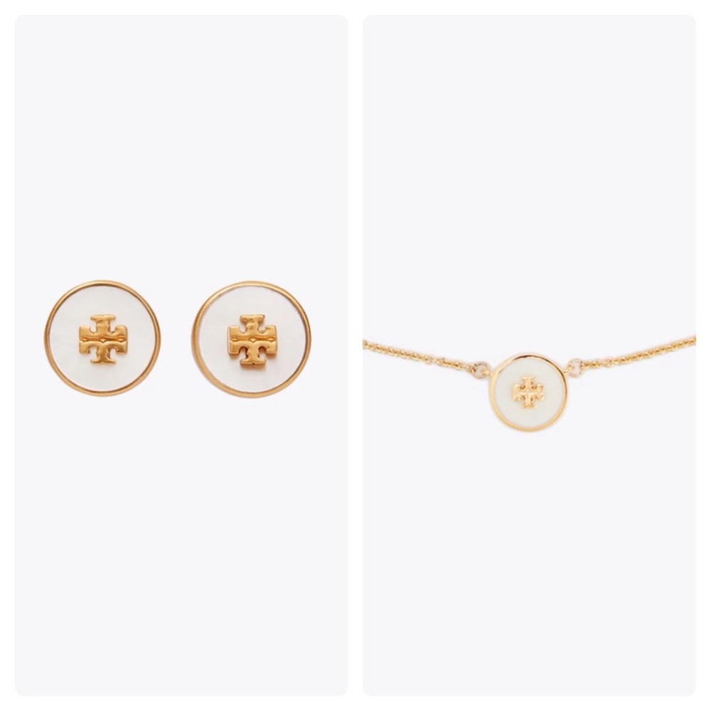 Tory Burch Kira SemiPrecious Earring+Kira Necklace